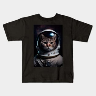 Astronaut Cat: Purrfect Feline In Space Adventure Kids T-Shirt